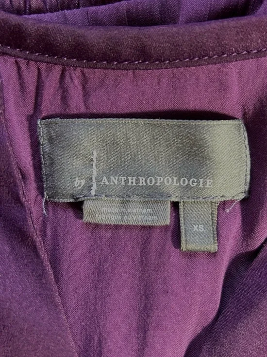Anthropologie Deep Plum Maxi Dress with Smocked Waist - Picture 4 of 7